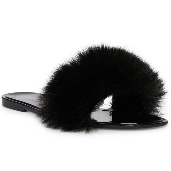 NWOT Steve Madden Fritzie Pom pom jelly sandal - Picture 3 of 4